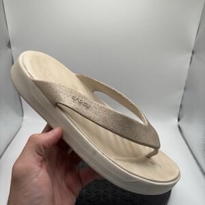 Crocs Getaway Glitter Flop Women's Size 10 Flip‎ Flop Sandals EUC
